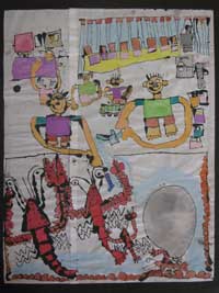 山口県防府市の幼稚園 玉祖幼稚園（たまのやようちえん）カリキュラム 絵画造形